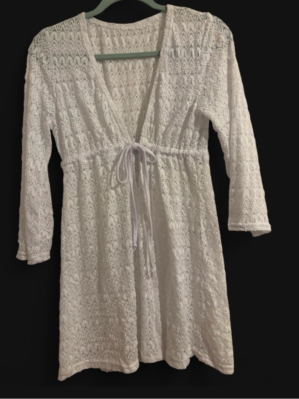 Women’s Lace Cover-Up Dress - White